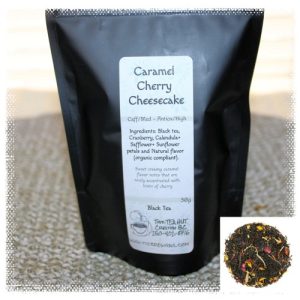 Caramel Cherry Cheesecake | Black Tea