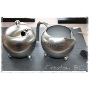 Henley Stainless Steel Sugar Bowl & Cream Set | Tea Accessories