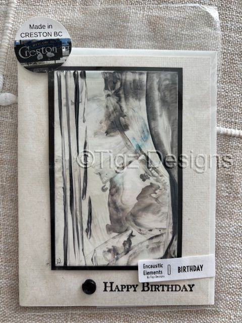 Birthday Greeting Card | Encaustic Elements #19-55