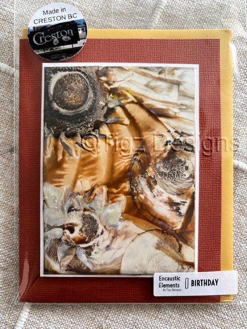 Birthday Greeting Card | Encaustic Element #21-102