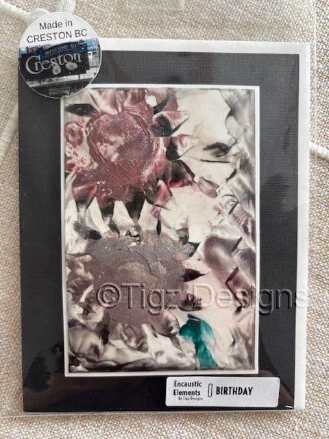 Birthday Greeting Card | Encaustic Elements #21-106