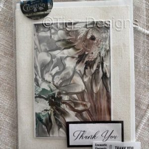 Thank You Greeting Card | Encaustic Elements #21-52