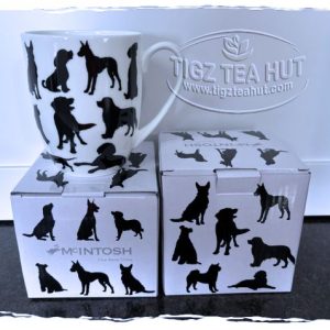 McIntosh Fine Bone China | "Dog Silhouette" Latte Mug