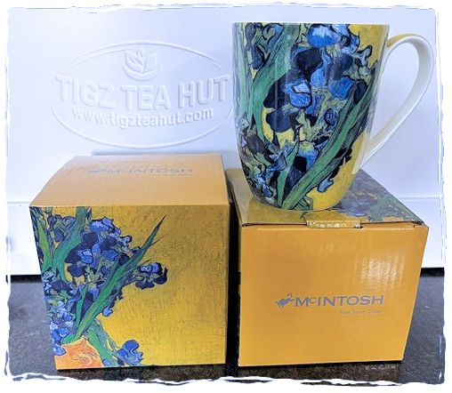 McIntosh Fine Bone China | Van Gogh "Irises" Latte Mug