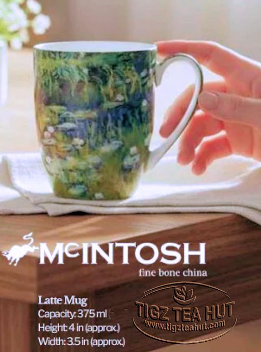 McIntosh Fine Bone China | Monet "Water Lilies" Latte Mug
